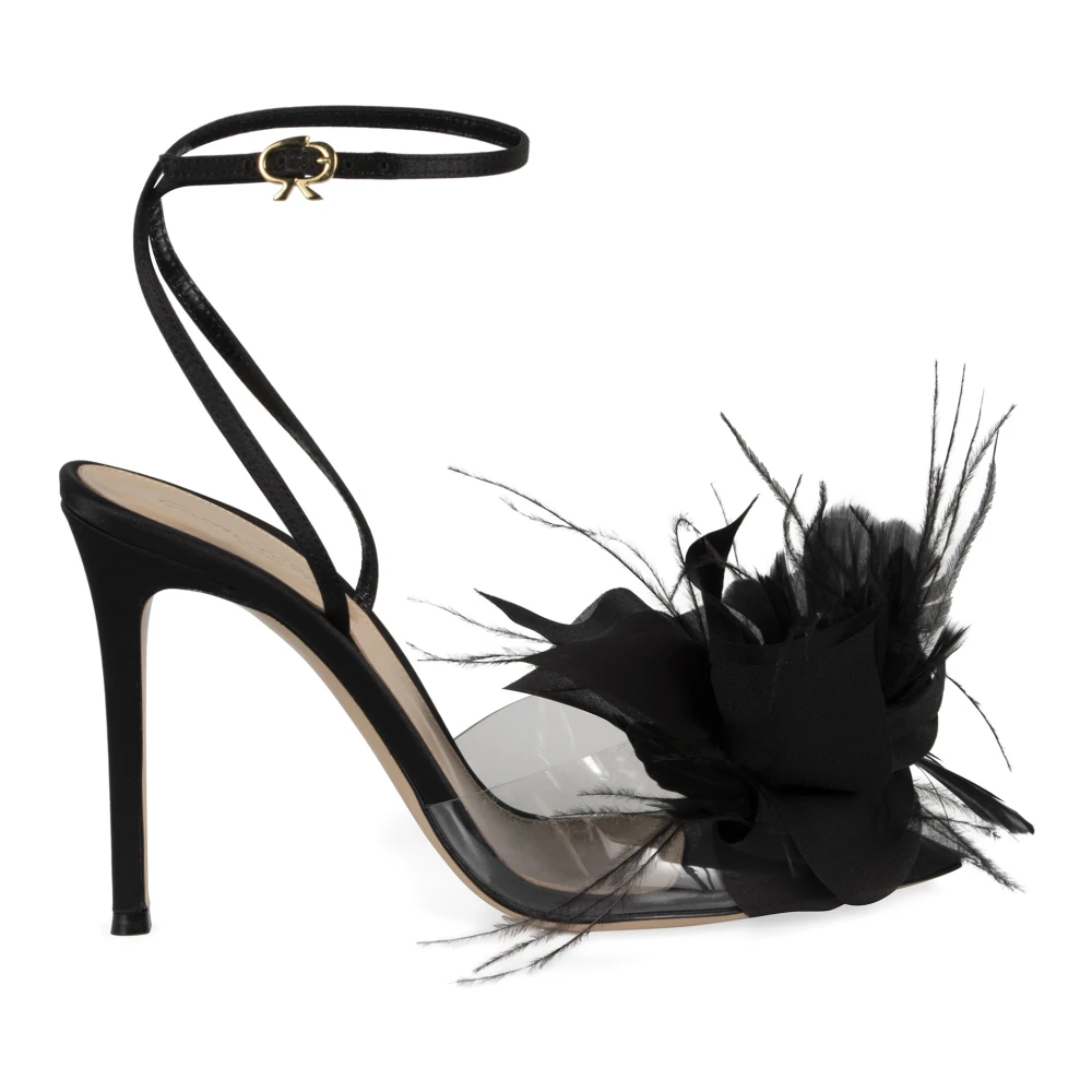 Gianvito Rossi Women's Black High Heel Sandals, 4 Uk, High Heel Sandals