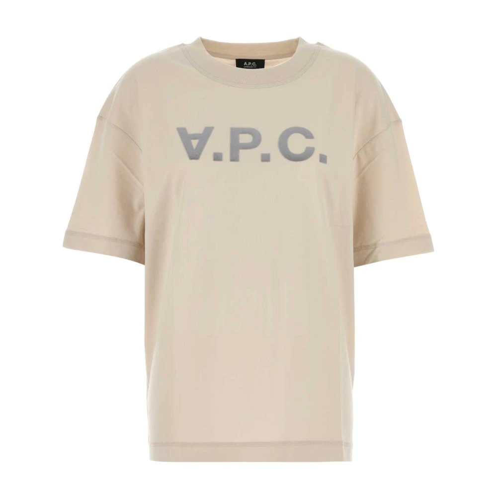 A.p.c. Oversize Zand Katoenen T-shirt Beige