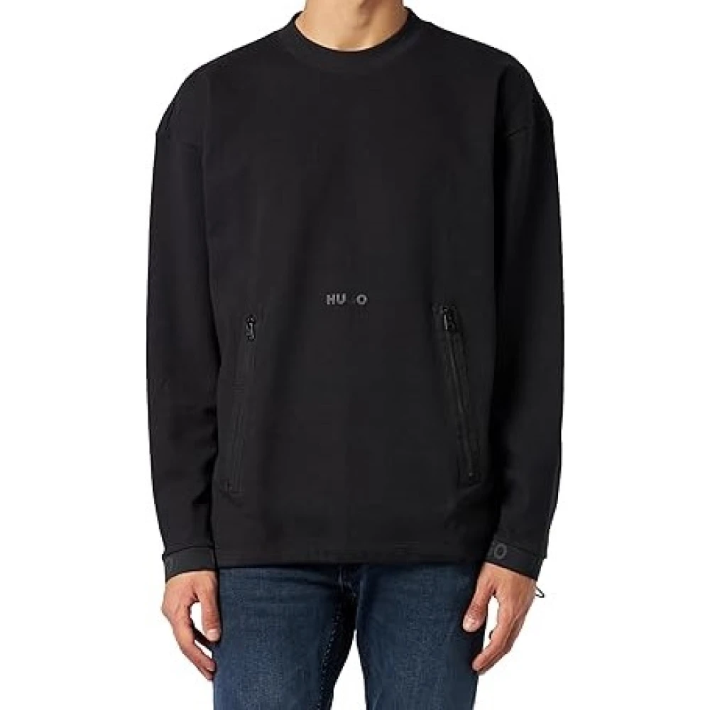 Hugo Men's Black Felpa - Sweatshirts - Xl - Sweatshirts & Hoodies
