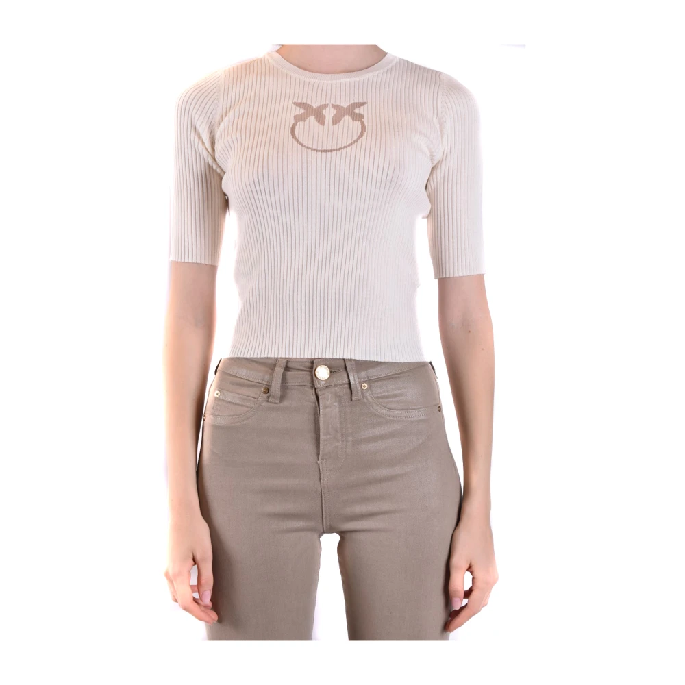 Pinko Women's Gray Round-Neck Knitwear, Xs, Tritonez12 Jumper
