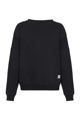 Ekodesignerad bomullssweatshirt med logotryck