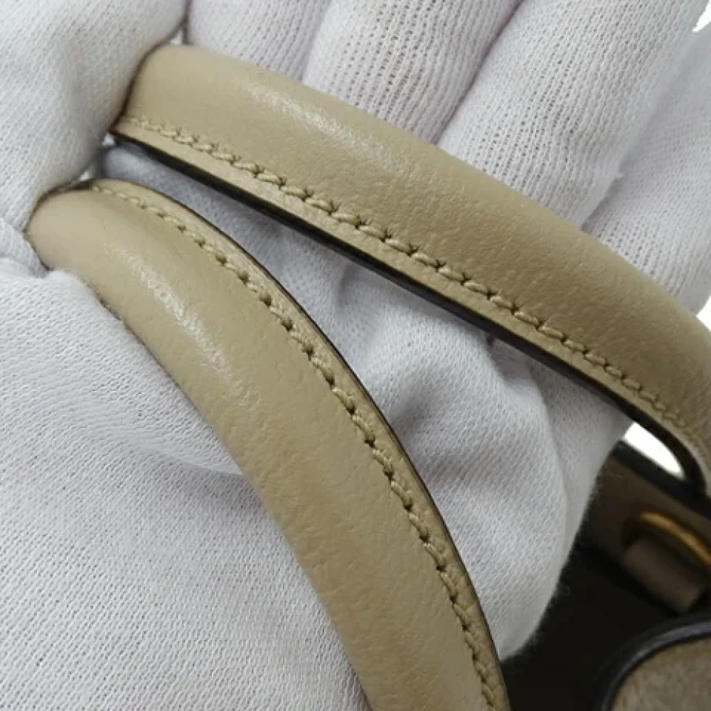 Gucci Vintage Pre-owned Fabric gucci-bags Beige Dames