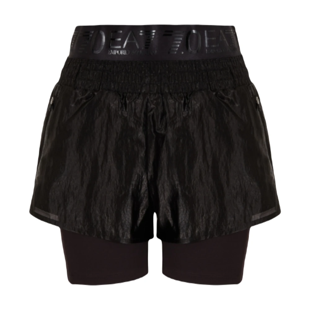 Emporio Armani EA7 Short Shorts Black Dames