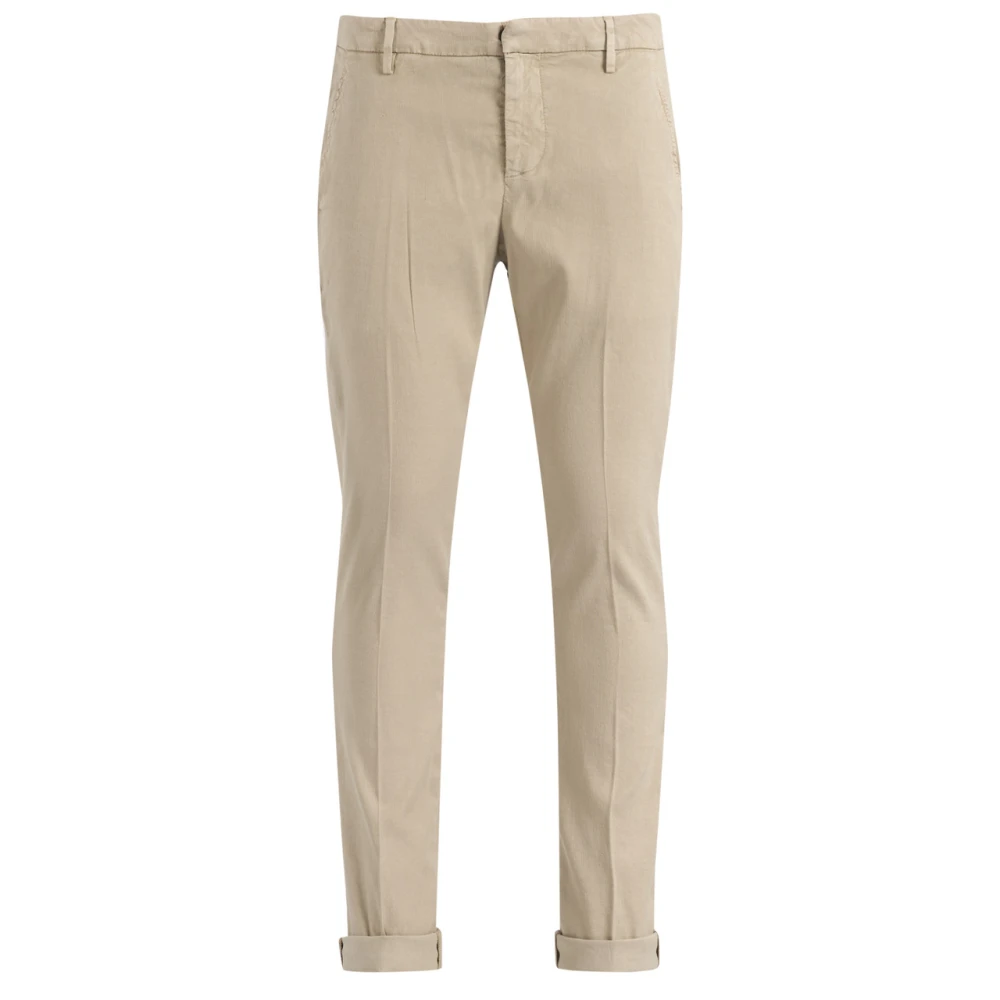 Dondup Beige Slim Chino Gaubert I Lino