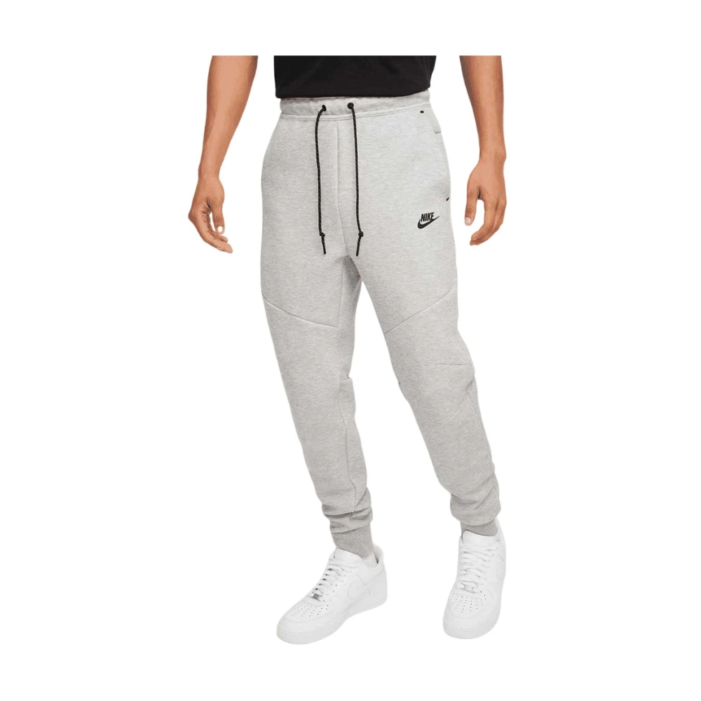Nike Gray Training Trousers & Tights, Male, 2XL, Heather Grey Tech Fleece Joggers