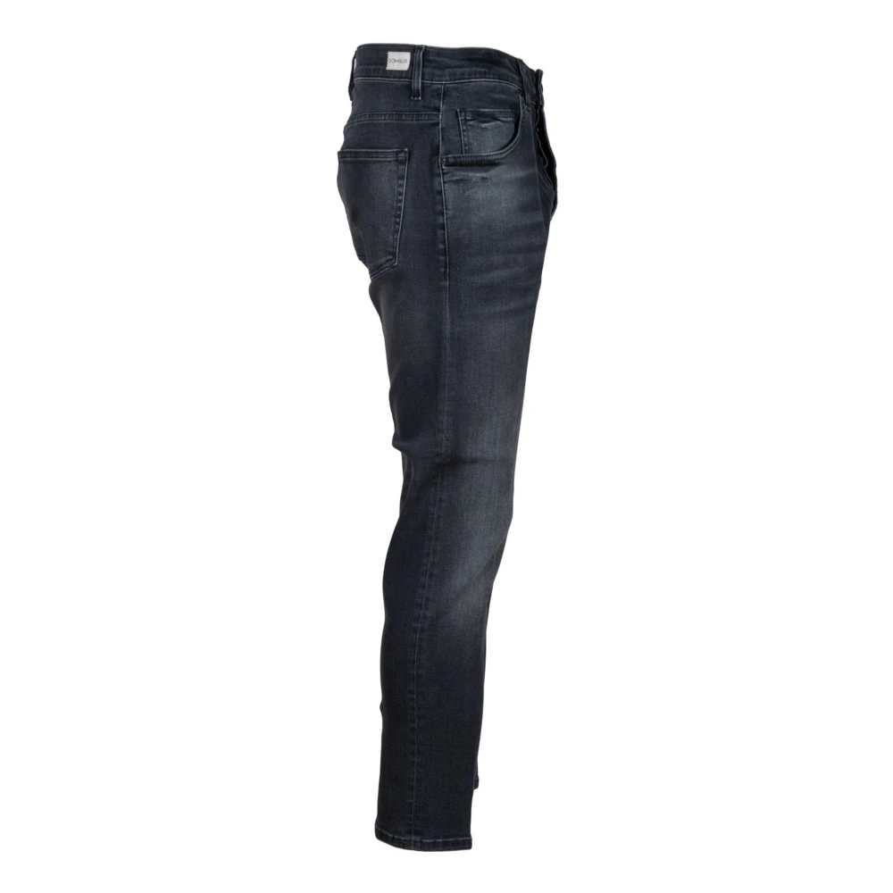 Don The Fuller Yaren Nero Elastische Katoenen Jeans Black Heren