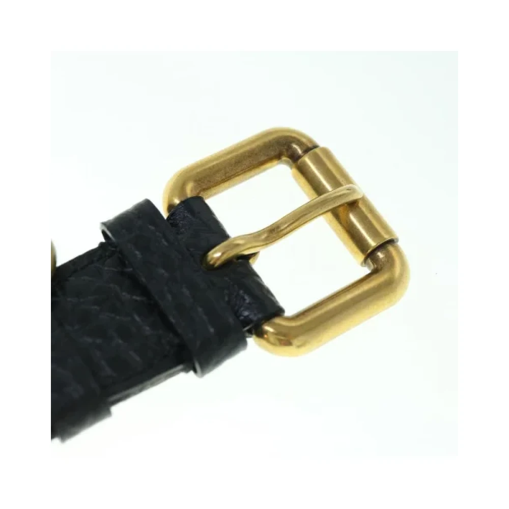 Louis Vuitton Vintage Pre-owned Denim belts Black Dames