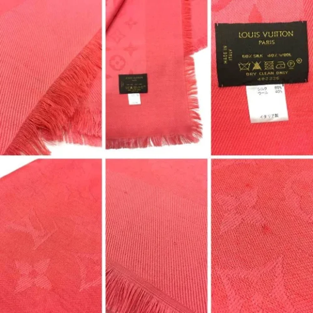 Louis Vuitton Vintage Pre-owned Silk scarves Pink Dames
