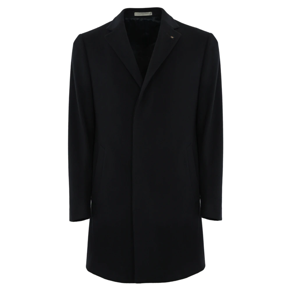Corneliani Blauwe wollen jas klassieke stijl Blue Heren