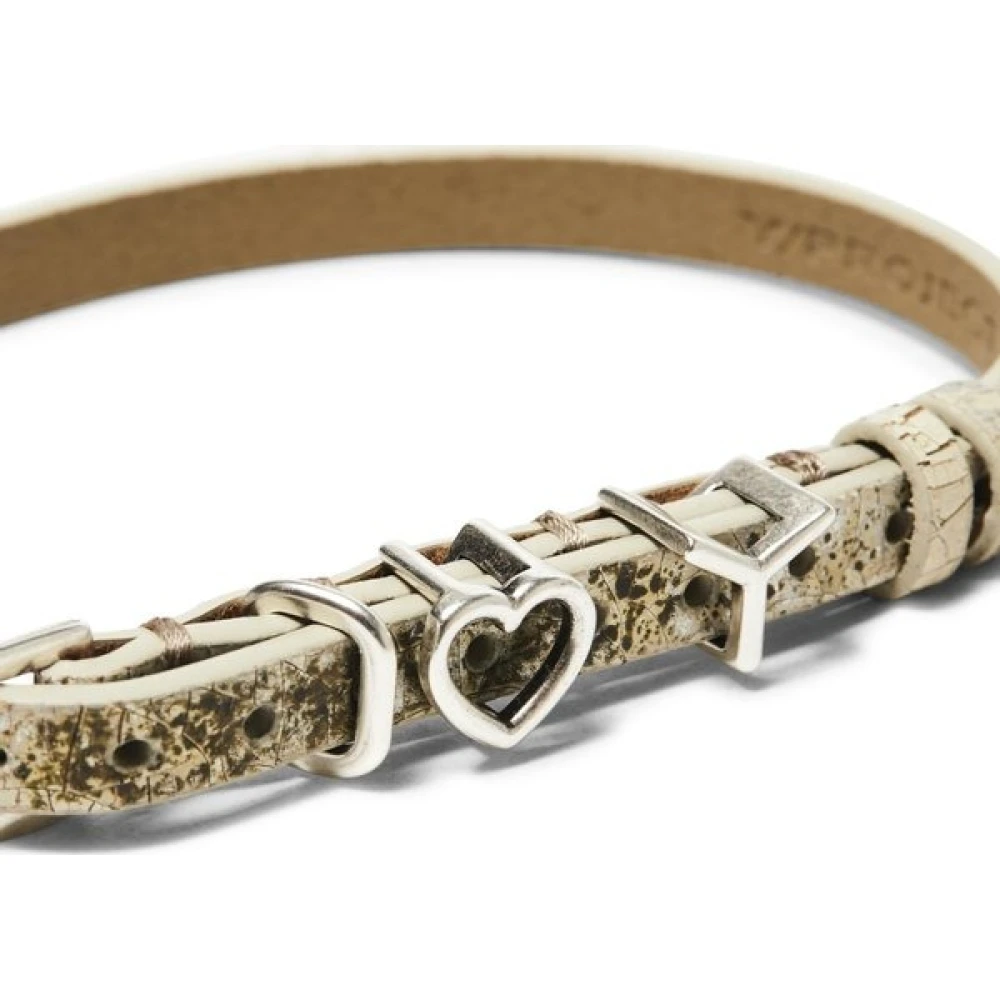 Y Project Zilveren Hart Choker met Metallic Logo Multicolor Dames