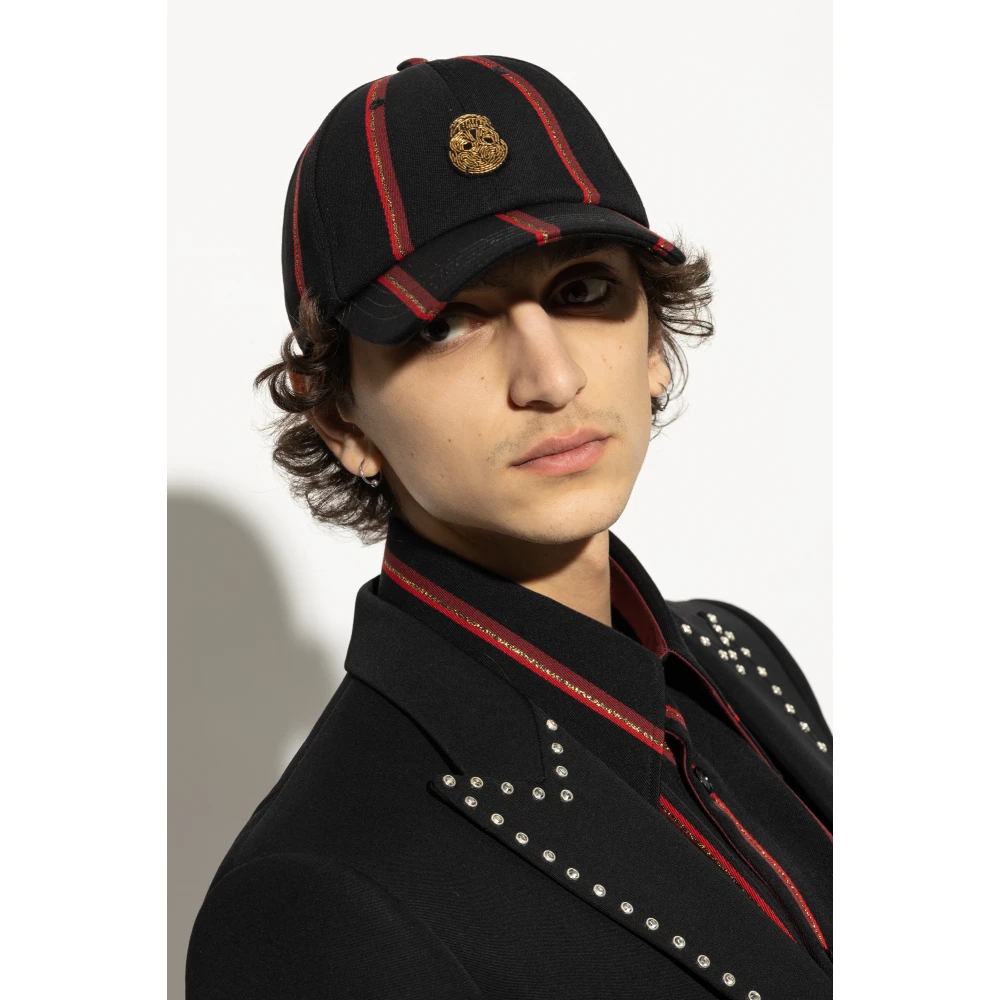 alexander mcqueen Baseballpet Black Heren