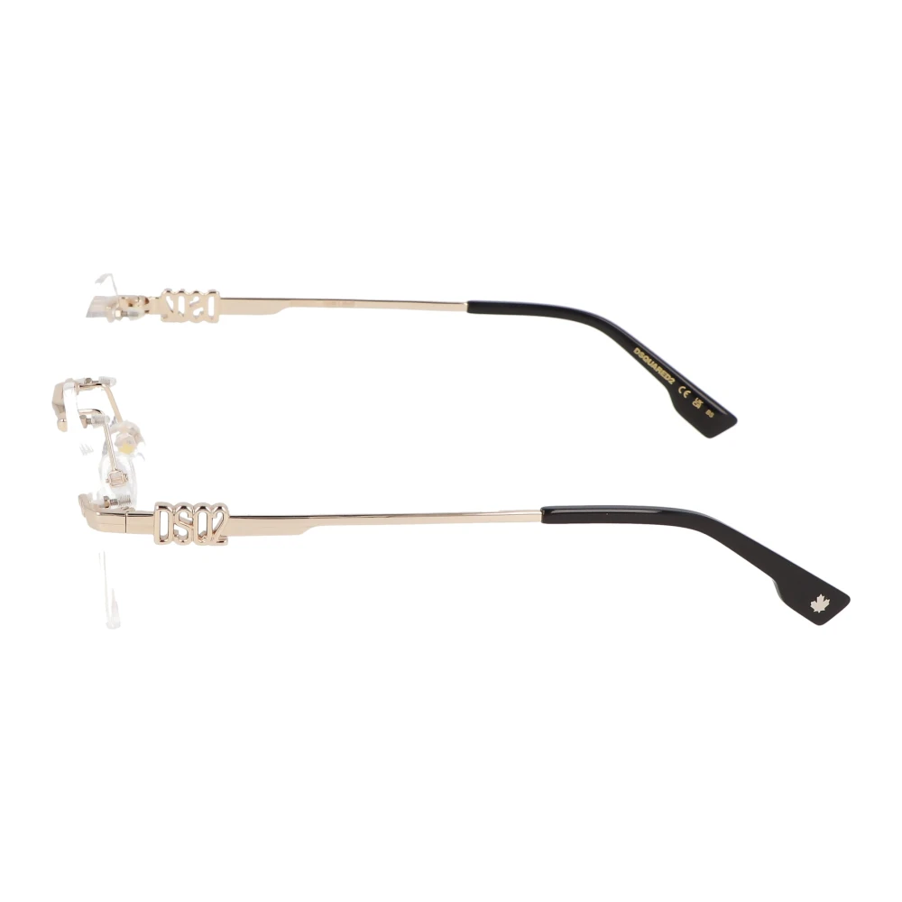 Dsquared2 Vierkante Metalen Frame Bril Yellow Unisex
