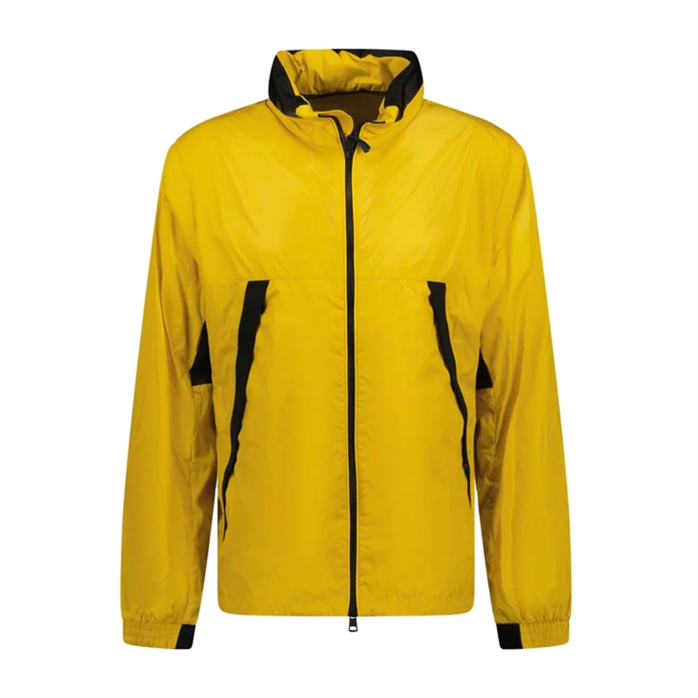 Moncler Heiji Jas met Mesh Panelen Yellow Heren