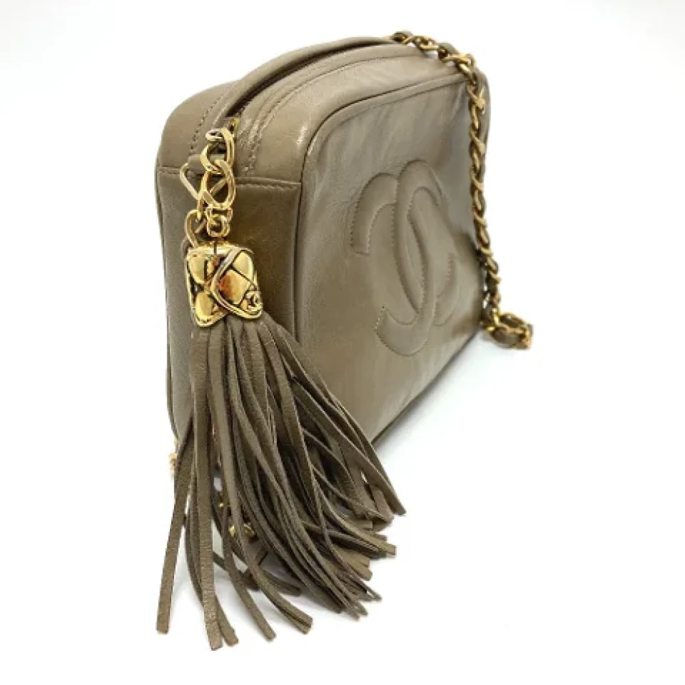 Chanel Vintage Pre-owned Leather chanel-bags Yellow Dames
