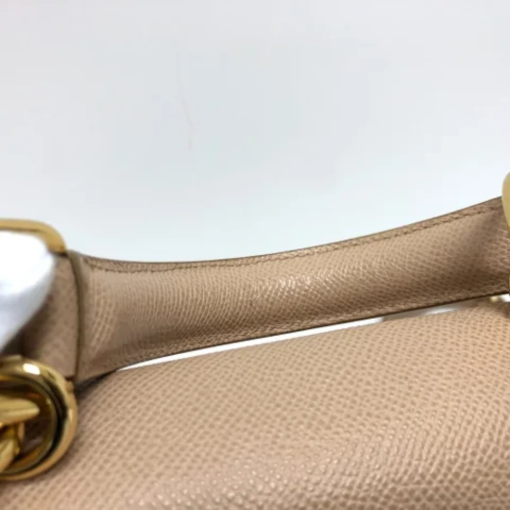 Dolce & Gabbana Pre-owned Leather shoulder-bags Beige Dames