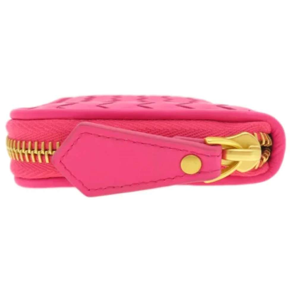 Bottega Veneta Vintage Pre-owned Leather wallets Pink Dames