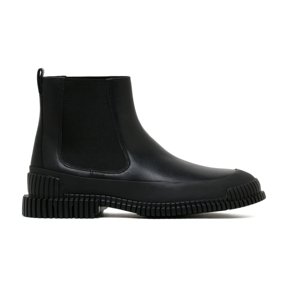Camper, Schoenen , Heren, Zwart, 43 EU, Leer, Pix Enkellaarsjes