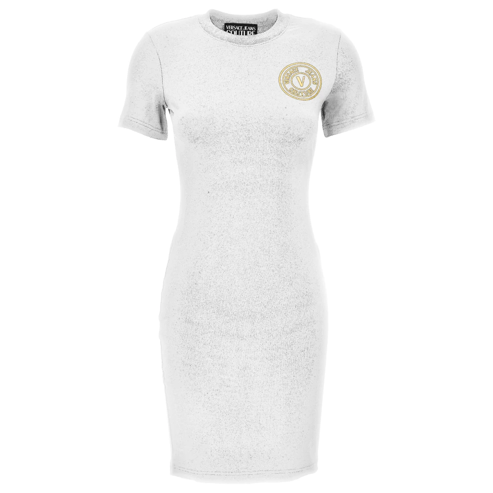 Versace Jeans Couture Damen Weiß Kleider, 2XSgröße: