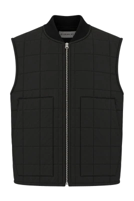 Couture Sömnad Quiltad Ärmlös Blouson