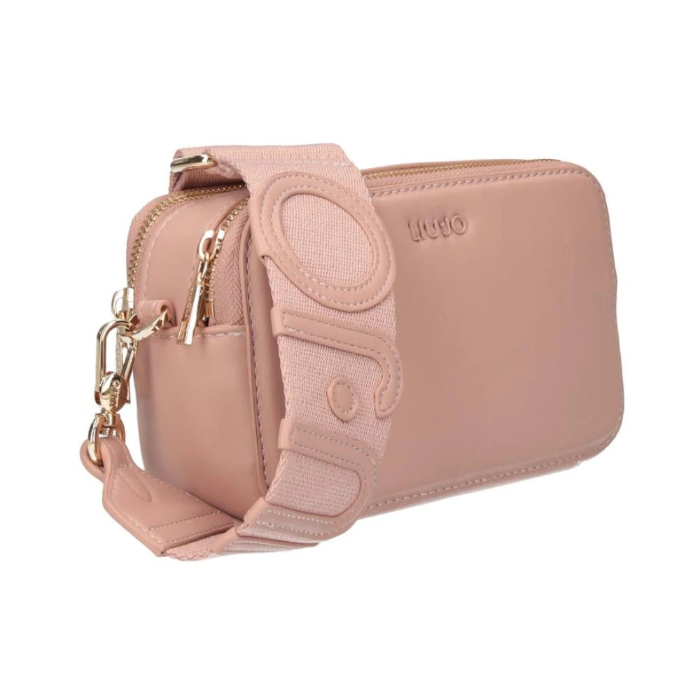 Liu Jo Roze Mini Logo Schoudertas Pink Dames