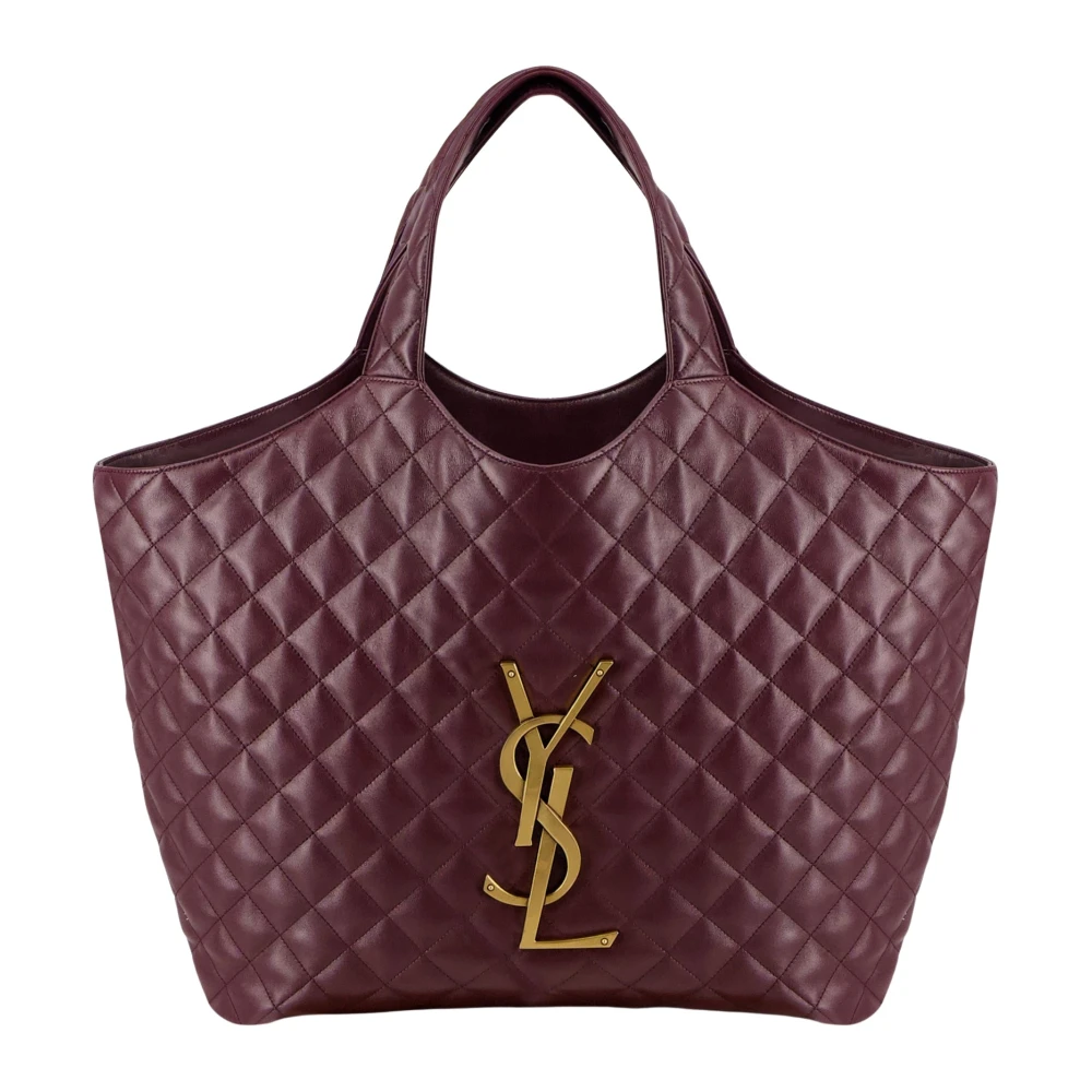 Saint Laurent Women's Red Shopping Bags, One Size, Icare Tote