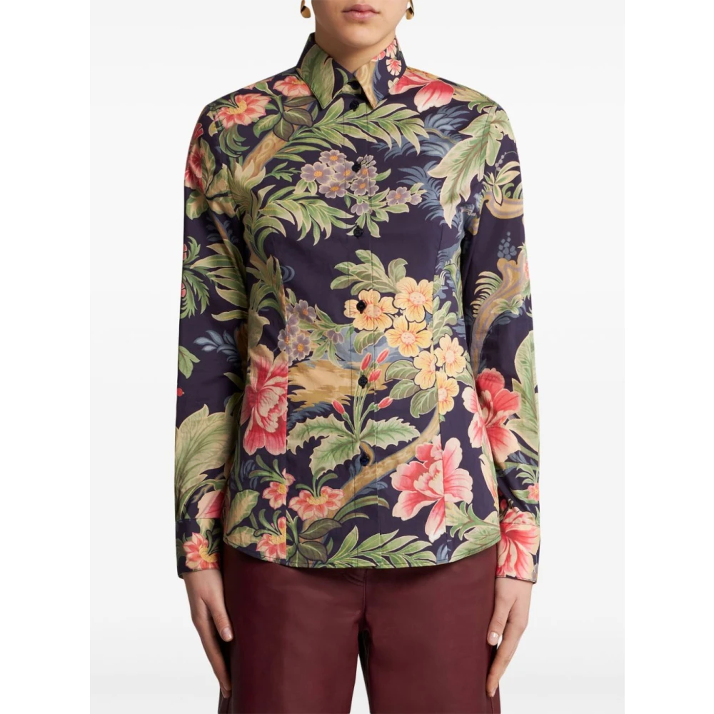 ETRO Bloemenprint Knoopshirt Multicolor Dames