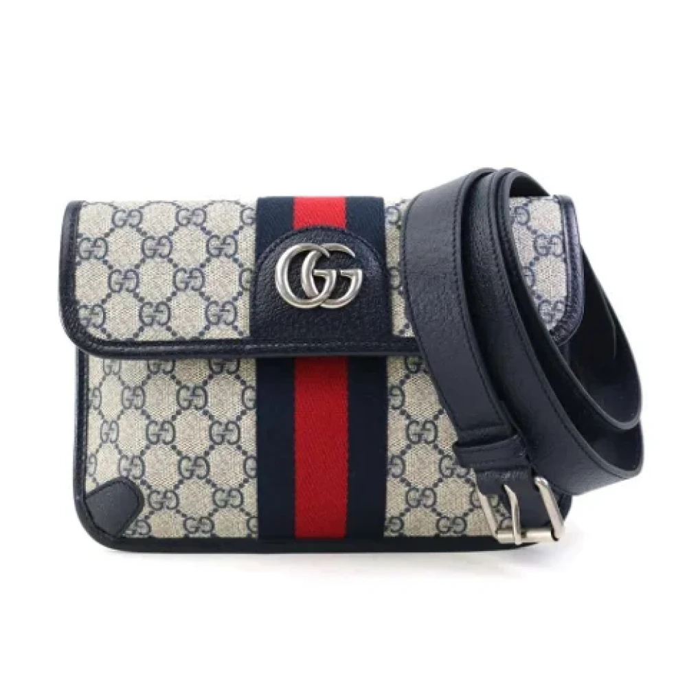 Gucci Vintage Pre-owned Fabric gucci-bags Blue Dames