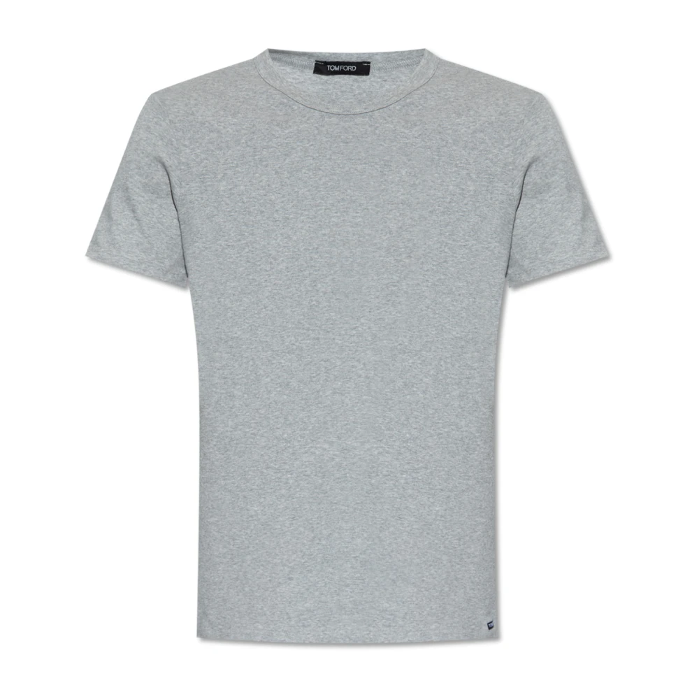 Tom Ford Men's Gray T-Shirts, M, Crewneck T-Shirt