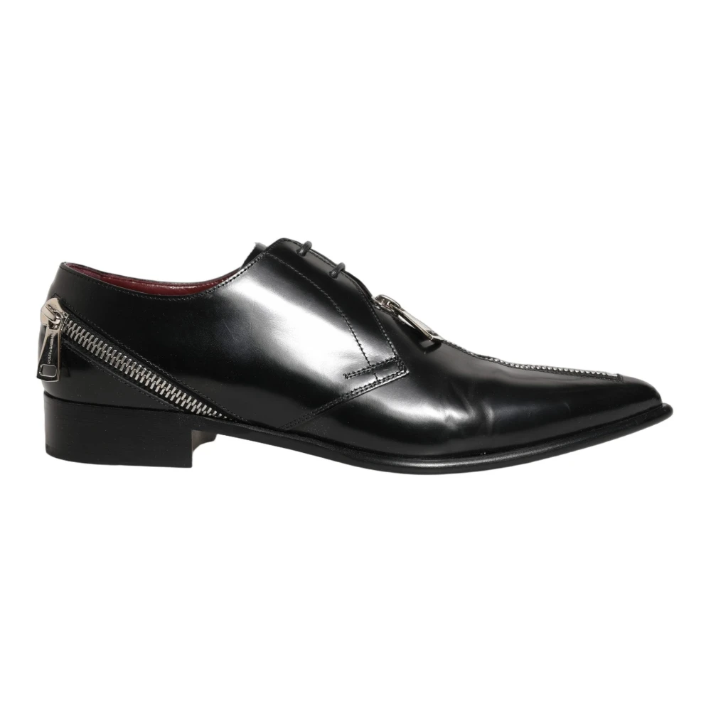 Dolce & Gabbana Black Derby Dress Shoes - Male - Dress Shoes - 8 1/2 Uk - Shoes