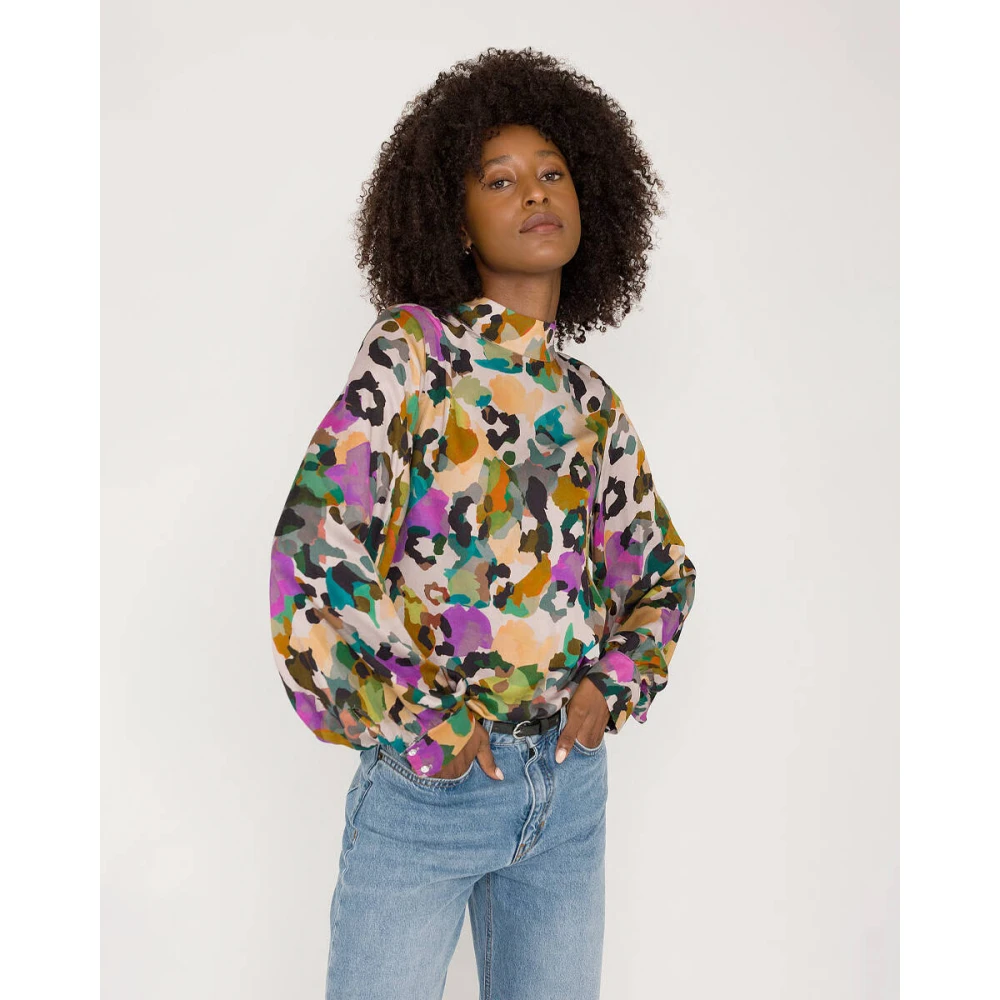 Anna Van Toor Lange mouw blouse Multicolor Dames