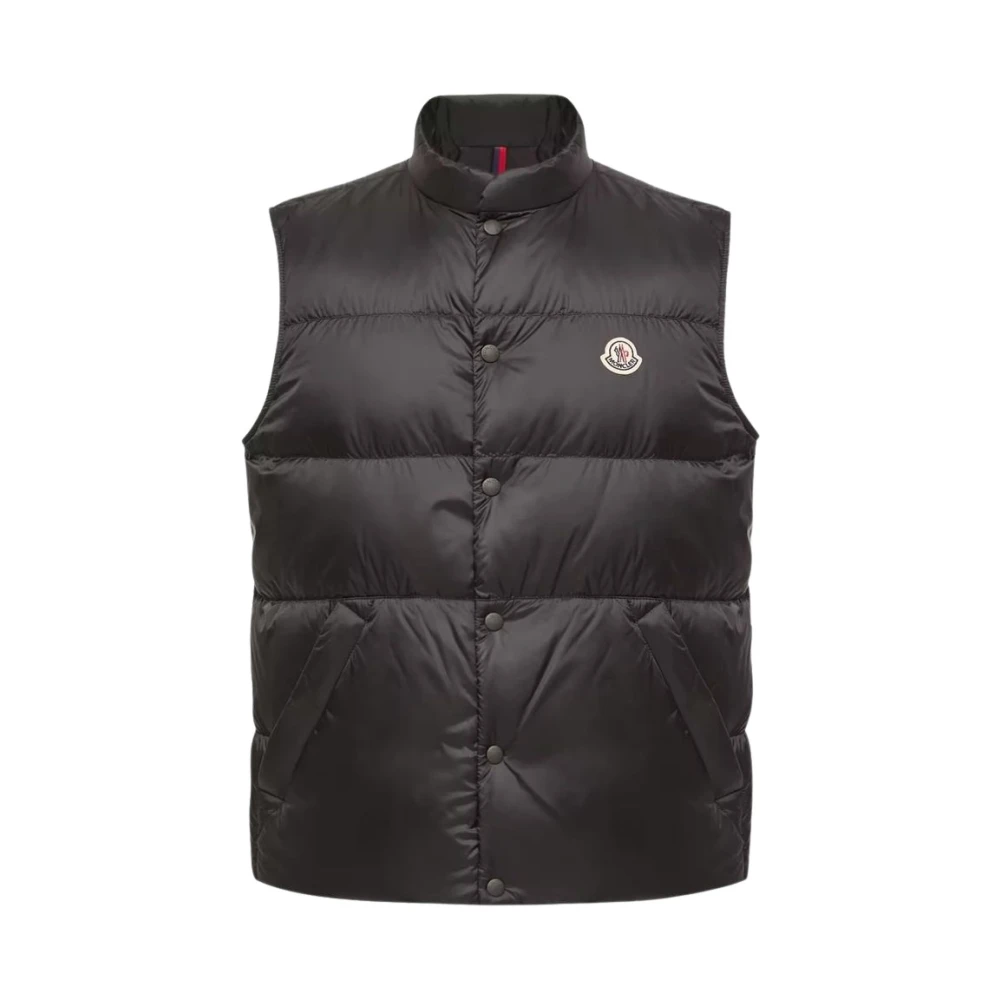 Moncler , Waistcoats, Male, Black, S, Tuquerouye Quilted Vest