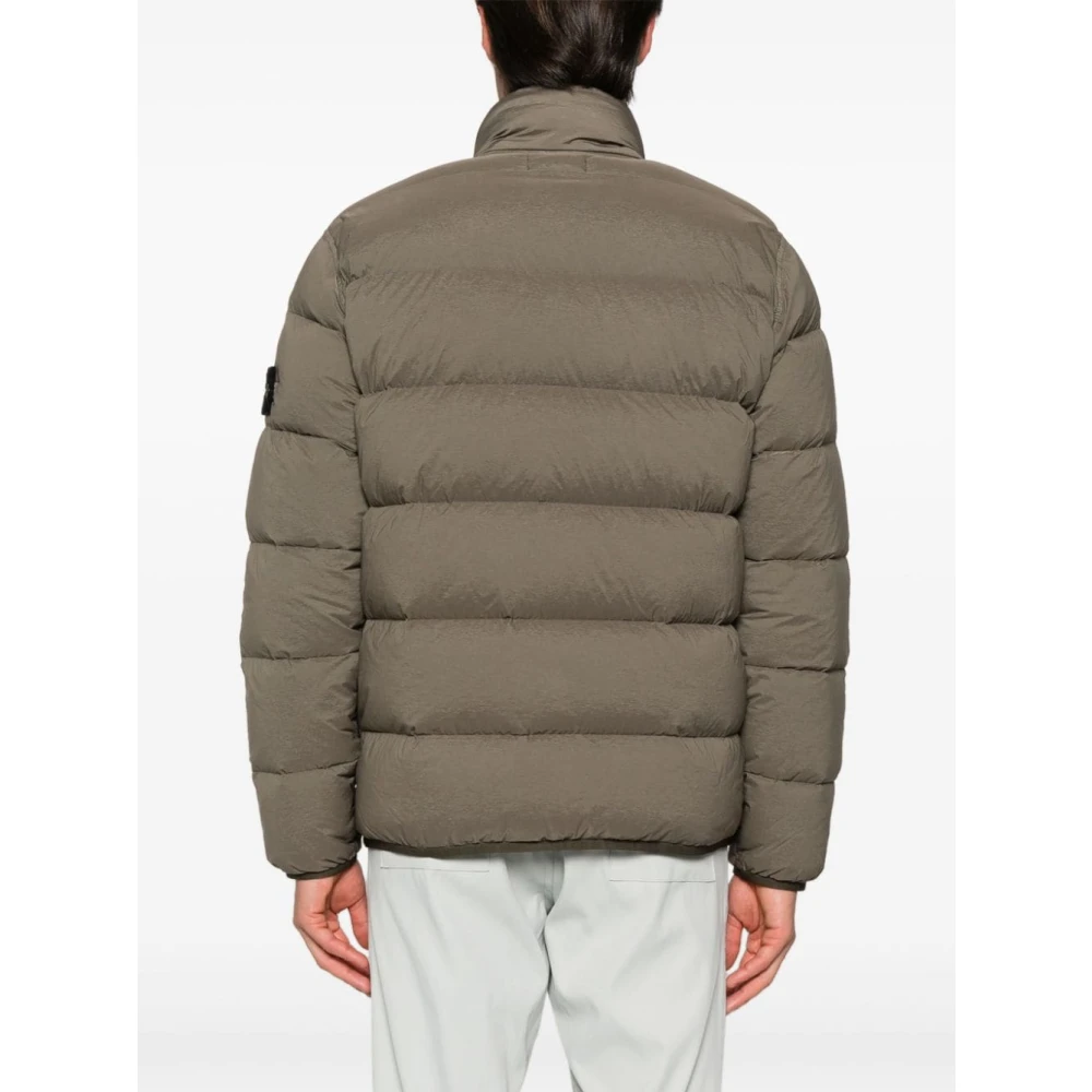 Stone Island Gewatteerde Eendendons Jas Groen Green Heren