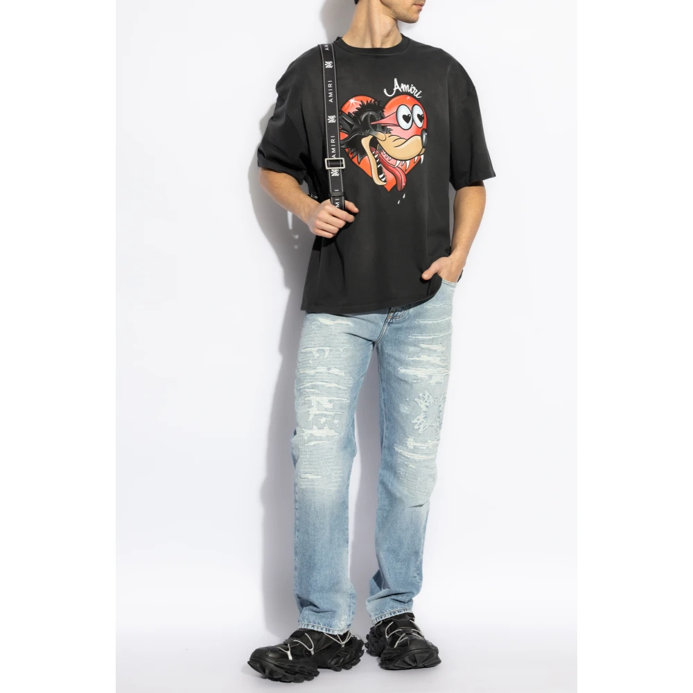 Amiri Jeans met vintage-effect Blue Heren