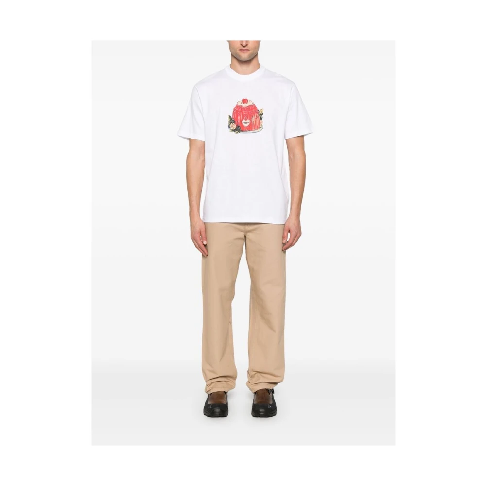 Carhartt WIP Lichtbruine broek met verborgen rits Brown Heren