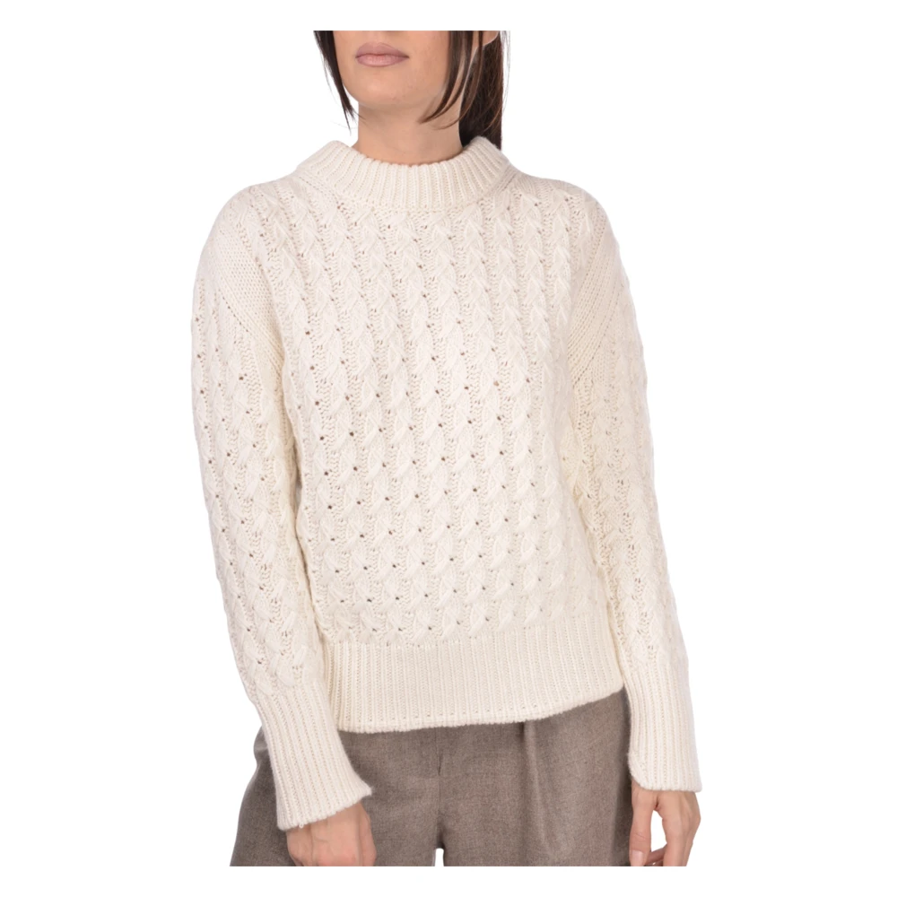 Gran Sasso Stijlvolle Lupetto Trui Beige Dames
