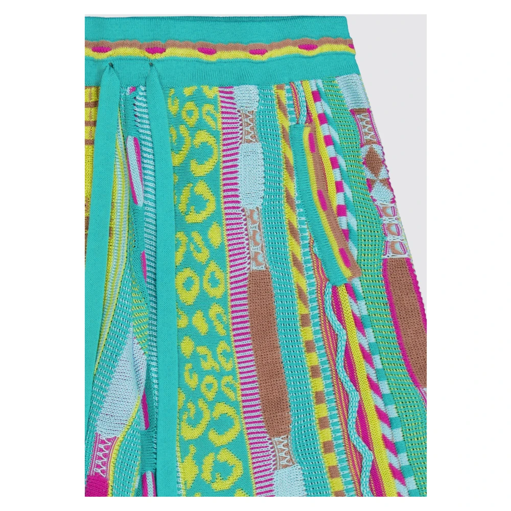 Laneus Multicolor Jacquard Katoenen Bermuda Shorts Multicolor Heren