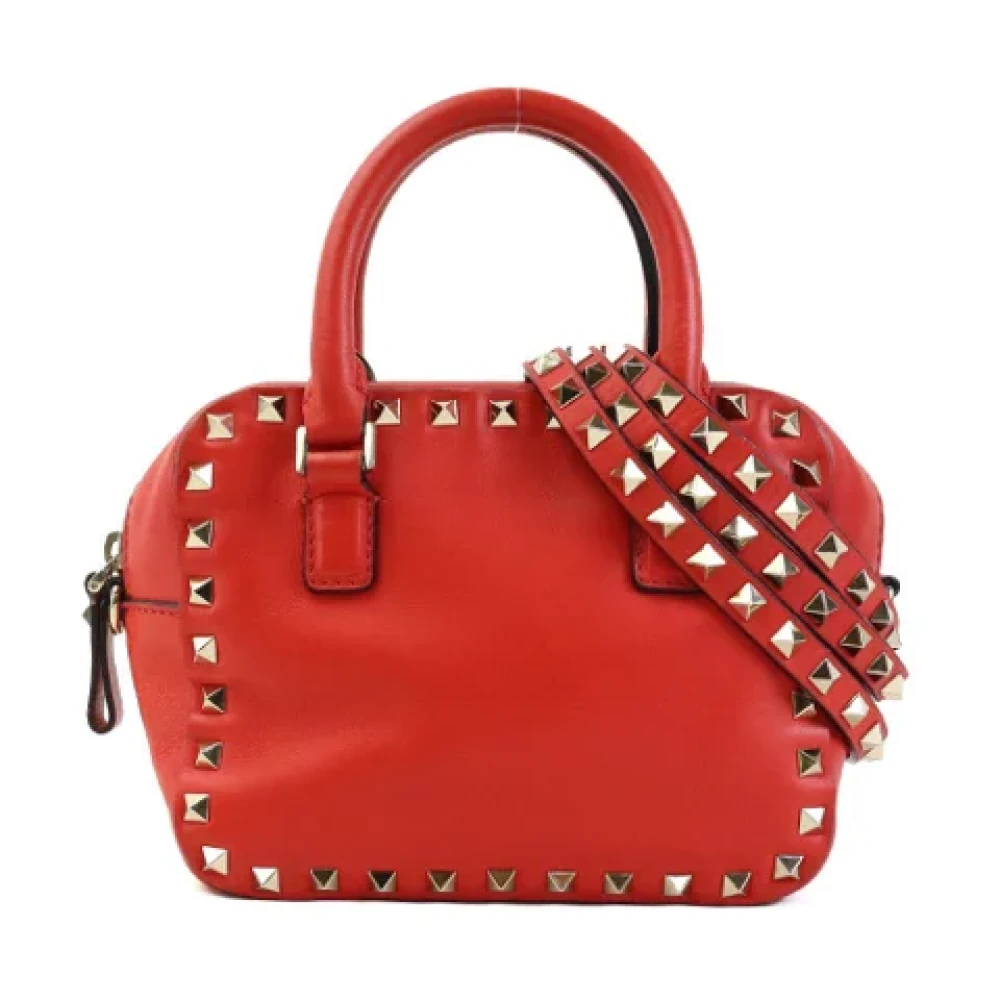 Valentino Vintage Pre-owned Leather handbags Red Dames