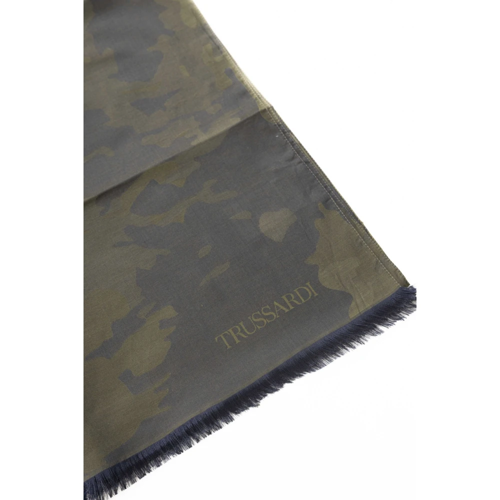 Trussardi Accessoires Sjaals met Print Green Heren