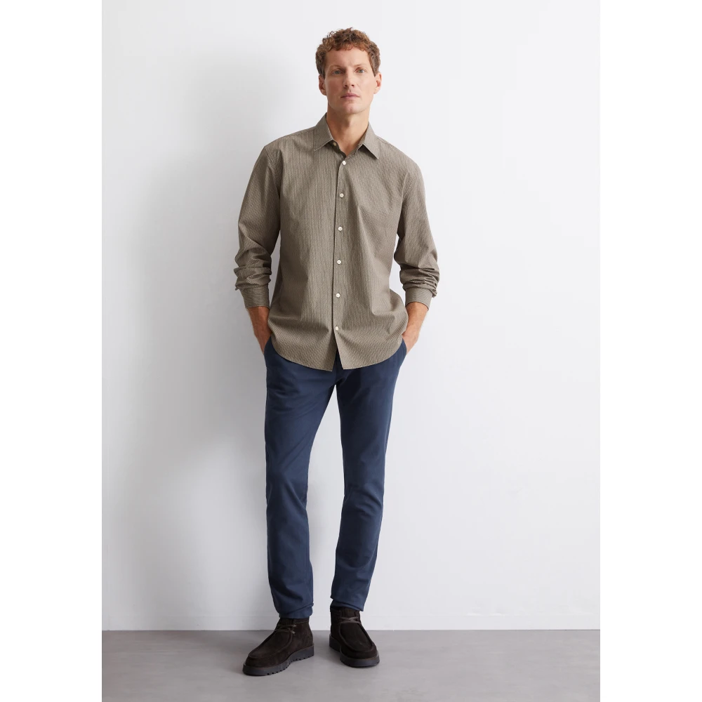 Marc O'Polo Gewoon overhemd Gray Heren