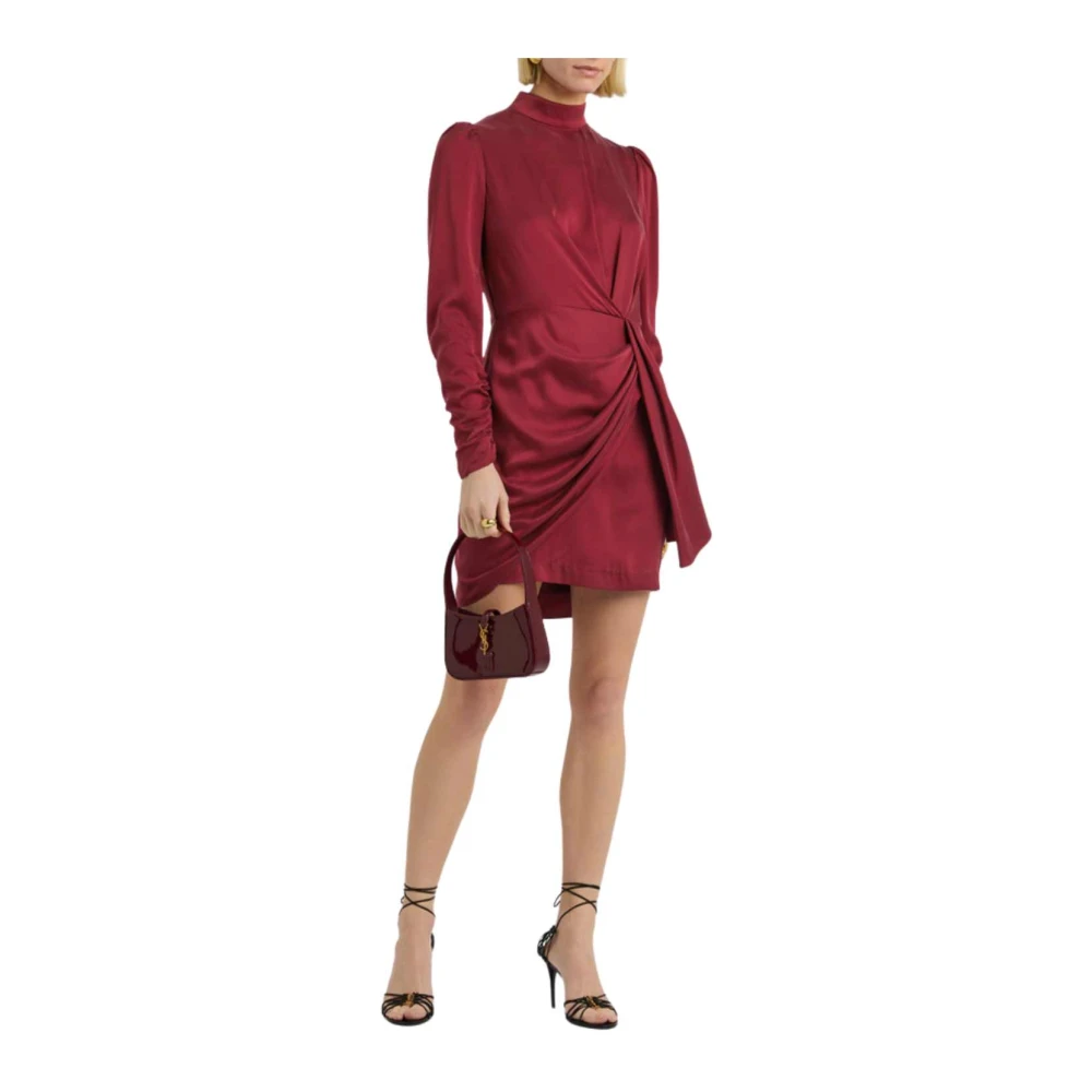 Zimmermann Garnet Gedrapeerde Mini Jurk Red Dames