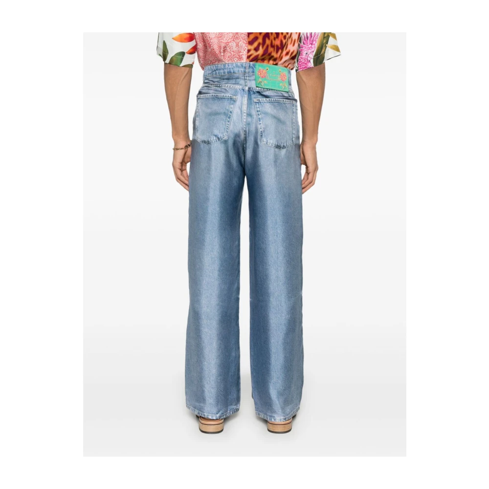 Pierre-Louis Mascia Blauwe Broek met Verborgen Rits Blue Dames