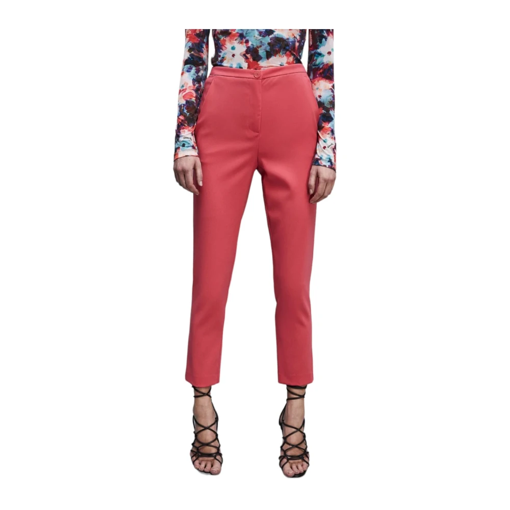 PATRIZIA PEPE Cropped Trousers Red Dames