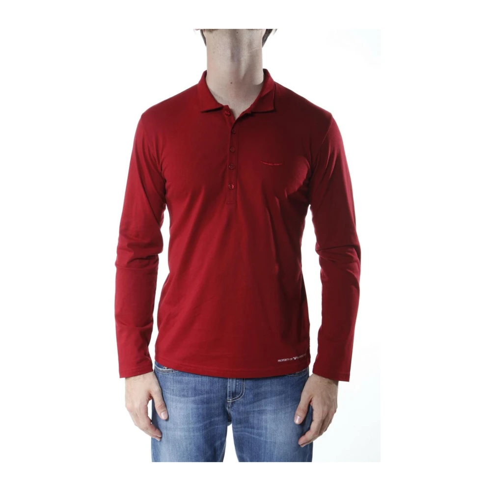 Armani Jeans Men's Red Polo Shirt - Polo Shirts - Xs - Tops