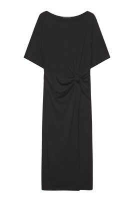 jersey-dress-with-side-knot