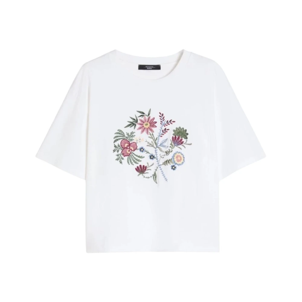 Weekend Max Mara Women's White T-Shirts, Xs, Pure Cotton Jersey T-Shirt