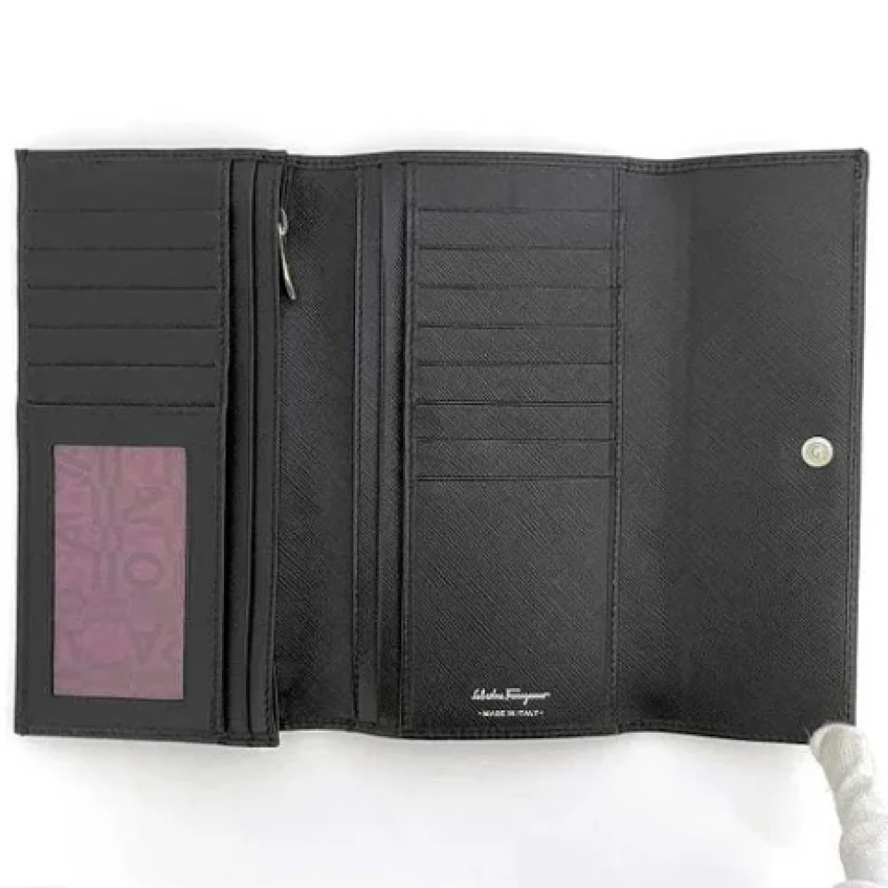Salvatore Ferragamo Pre-owned Leather wallets Black Dames