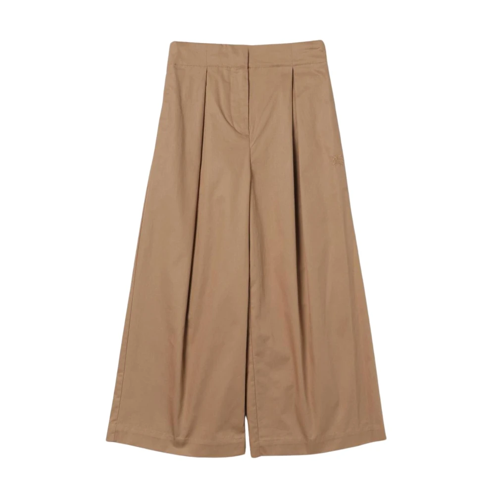 Burberry Unisex Beige Pleated Casual Pants