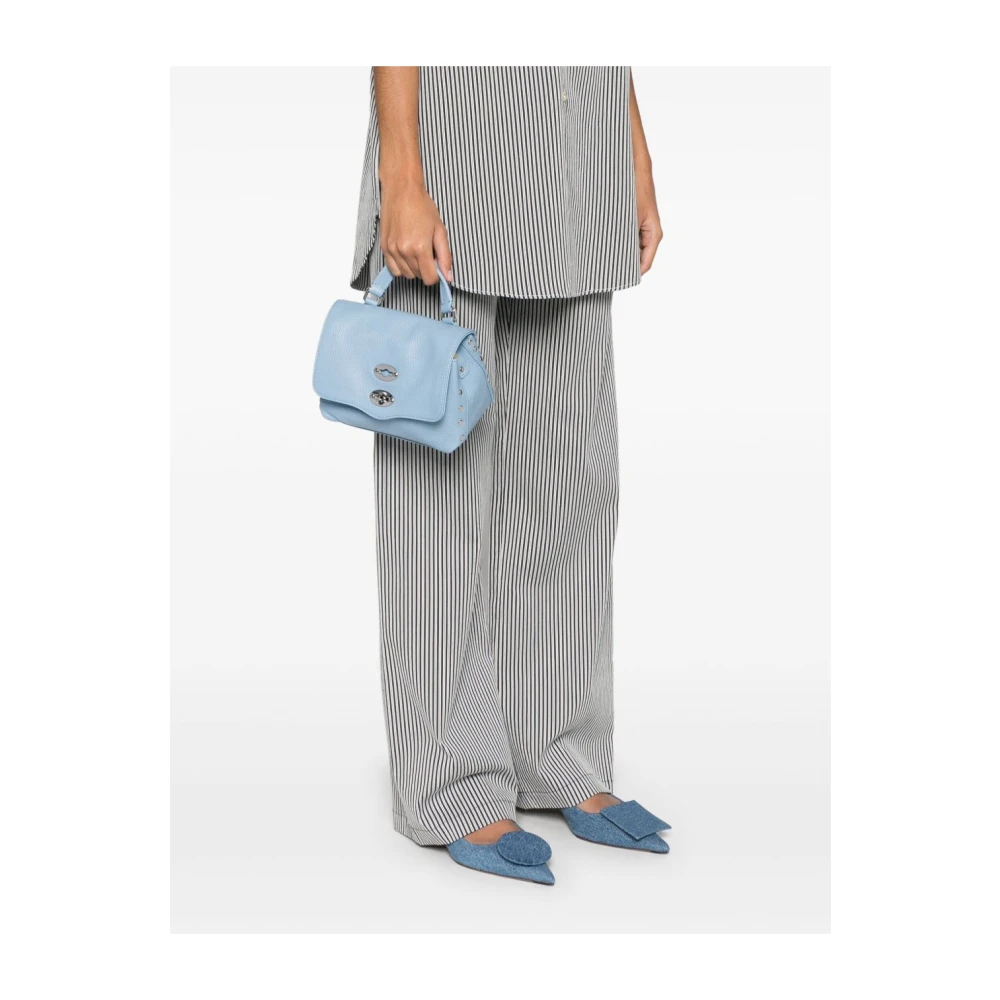 Zanellato Heldere Blauwe Foldover Top Tas Blue Dames