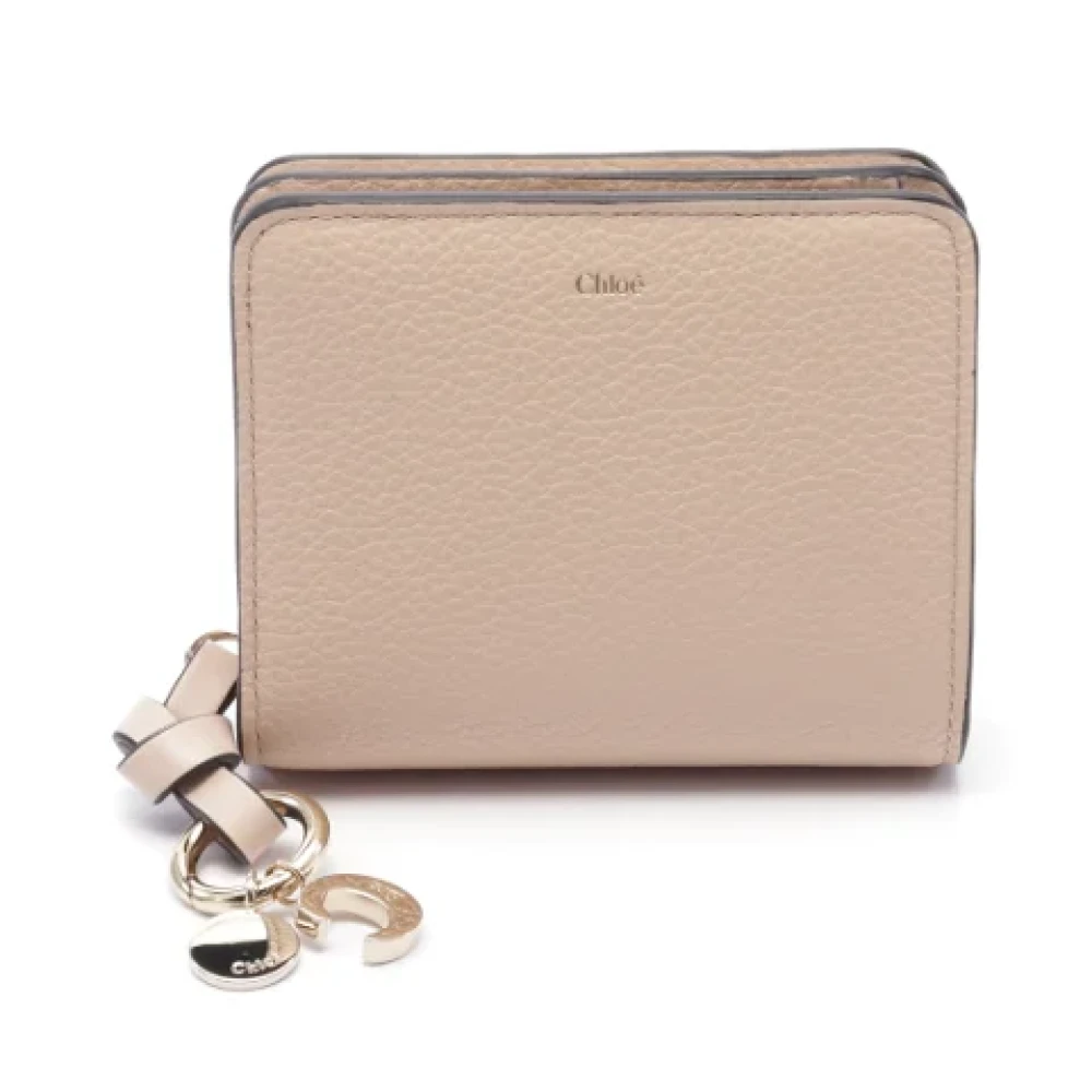 Chloé Pre-owned Leather wallets Beige Dames