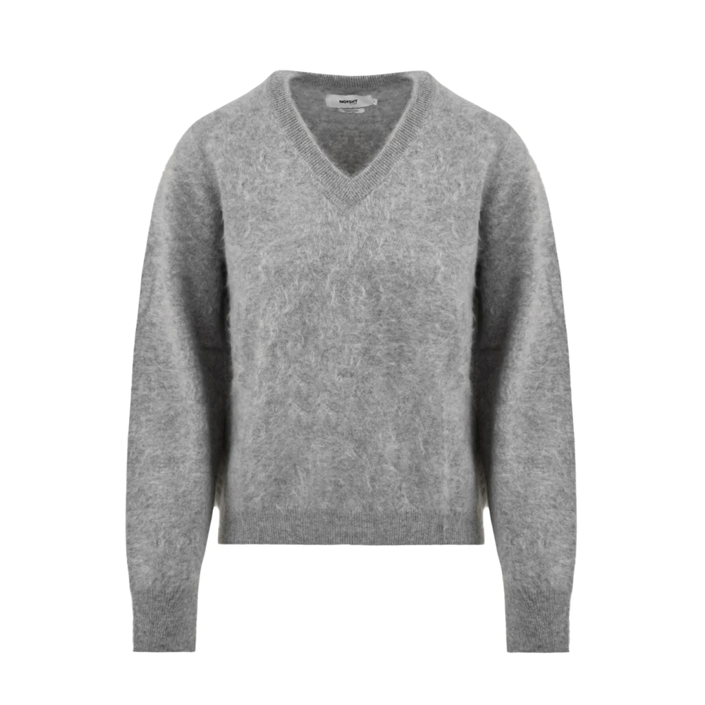Notshy Grijze Sweater Benedicte 03 Model Gray Dames